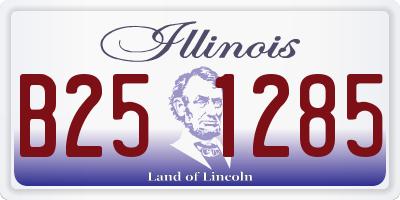 IL license plate B251285