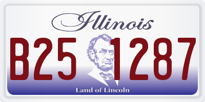 IL license plate B251287