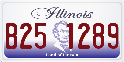 IL license plate B251289