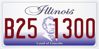 IL license plate B251300