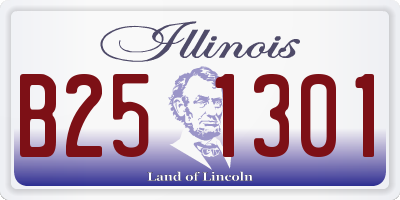 IL license plate B251301
