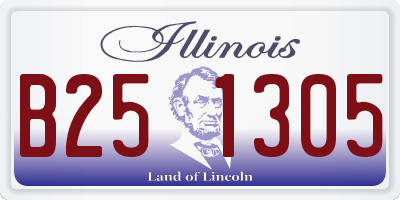 IL license plate B251305