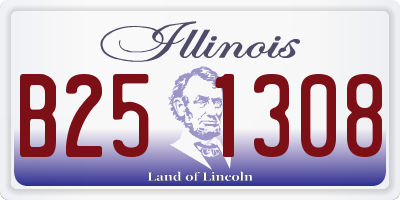 IL license plate B251308