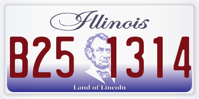IL license plate B251314