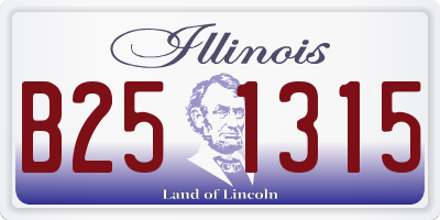 IL license plate B251315