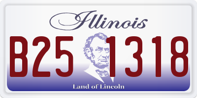 IL license plate B251318