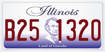 IL license plate B251320