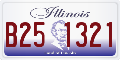 IL license plate B251321
