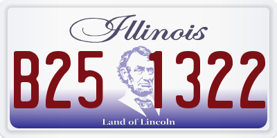 IL license plate B251322