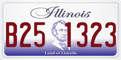 IL license plate B251323