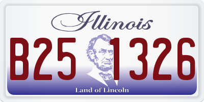 IL license plate B251326