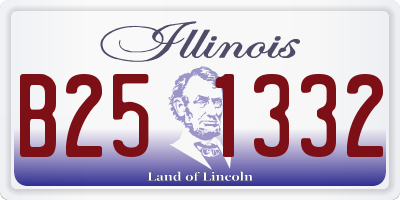 IL license plate B251332