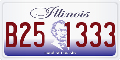 IL license plate B251333