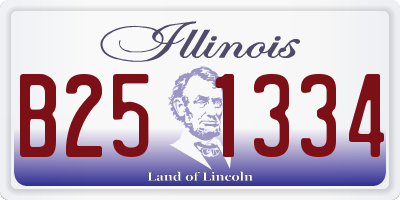 IL license plate B251334