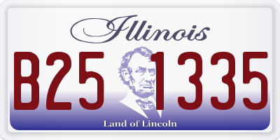 IL license plate B251335