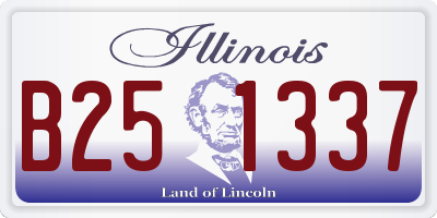 IL license plate B251337