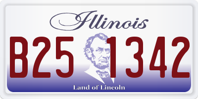 IL license plate B251342