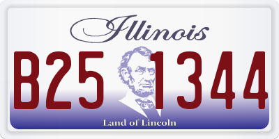 IL license plate B251344
