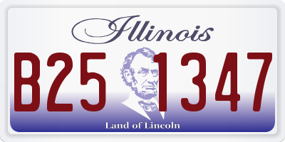 IL license plate B251347