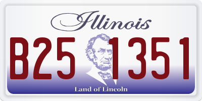 IL license plate B251351