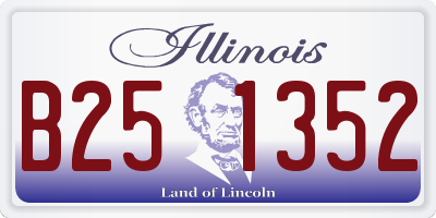 IL license plate B251352