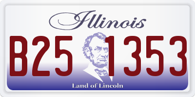 IL license plate B251353
