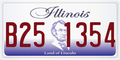 IL license plate B251354