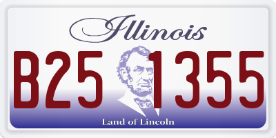 IL license plate B251355