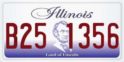 IL license plate B251356