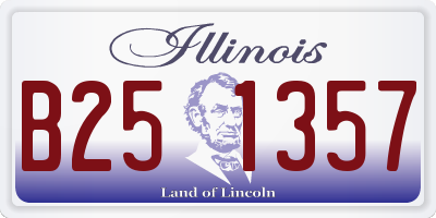 IL license plate B251357