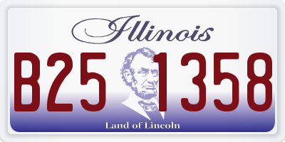 IL license plate B251358