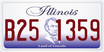 IL license plate B251359