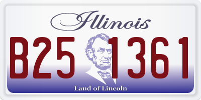 IL license plate B251361