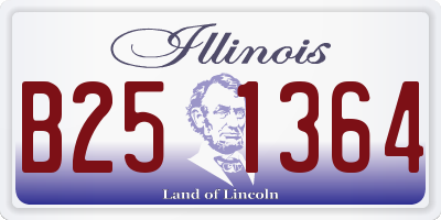 IL license plate B251364