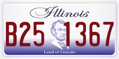 IL license plate B251367