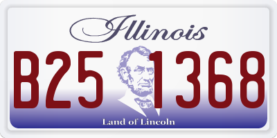 IL license plate B251368