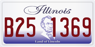 IL license plate B251369