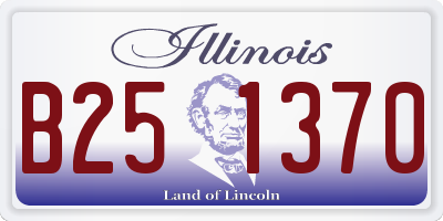 IL license plate B251370
