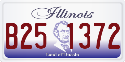 IL license plate B251372