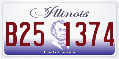 IL license plate B251374