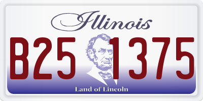 IL license plate B251375