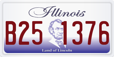 IL license plate B251376