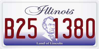 IL license plate B251380