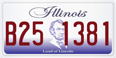 IL license plate B251381
