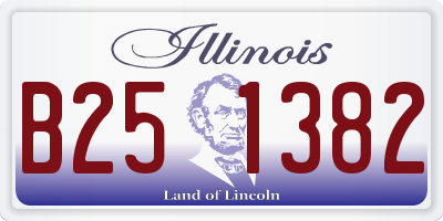 IL license plate B251382