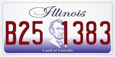 IL license plate B251383