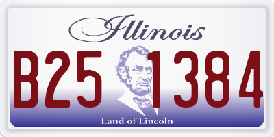 IL license plate B251384