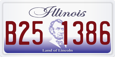 IL license plate B251386