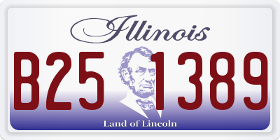 IL license plate B251389