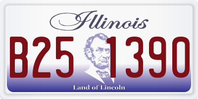 IL license plate B251390